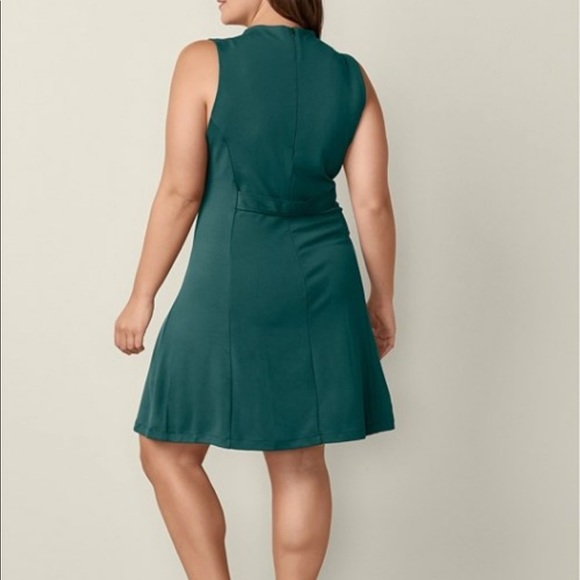 Green Buckle Dress - Picture 2 of 3